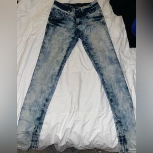 Lovesick Dark and Light Blue Denim